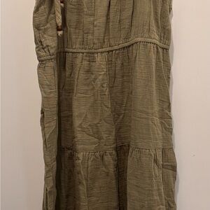 Lucky Brand Olive Green Maxi Dress